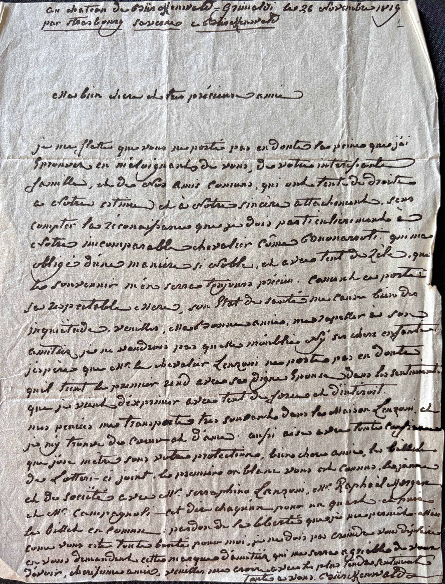 Fanny Bürckenwald sua lettera